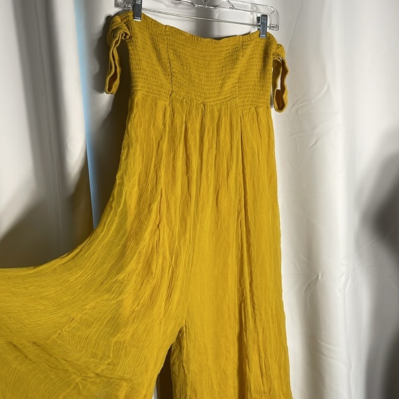 NWT Free People boho mustard jumpsuit - Picture 2 of 6